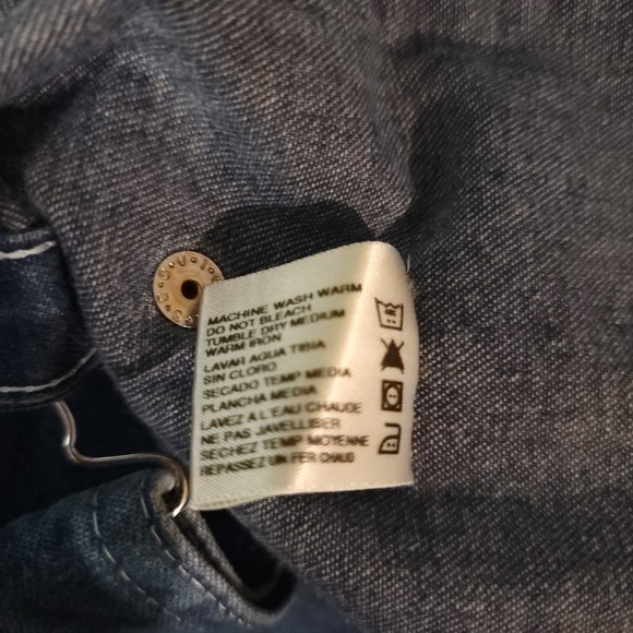 Dickies Bib‎ Overalls Mens 46x32 Blue Workwear Wide Leg Carpenter Utility Cargo - Picture 13 of 14